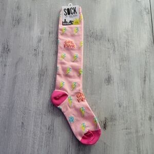 2/$15 Girl Power Knee High Socks Extra Stretch